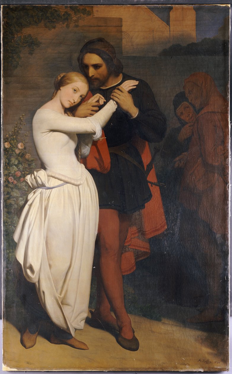 Faust e Margaret no jardim, 1846 de Ary Scheffer