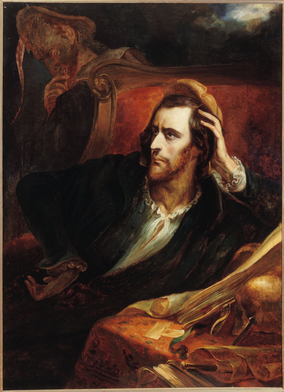 Faust in His Study Faust dans son cabinet, ca 1848. de Ary Scheffer