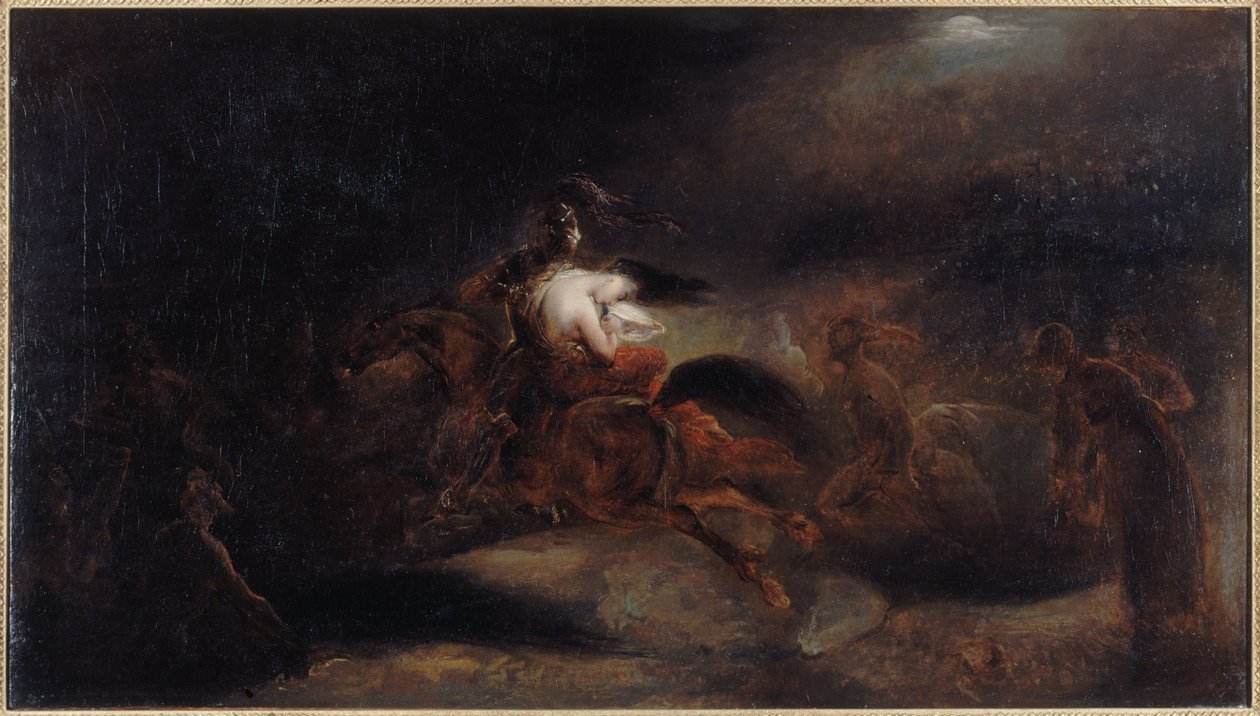 Lénore, les morts vont vite, ca. 1830 (óleo sobre tela) de Ary Scheffer
