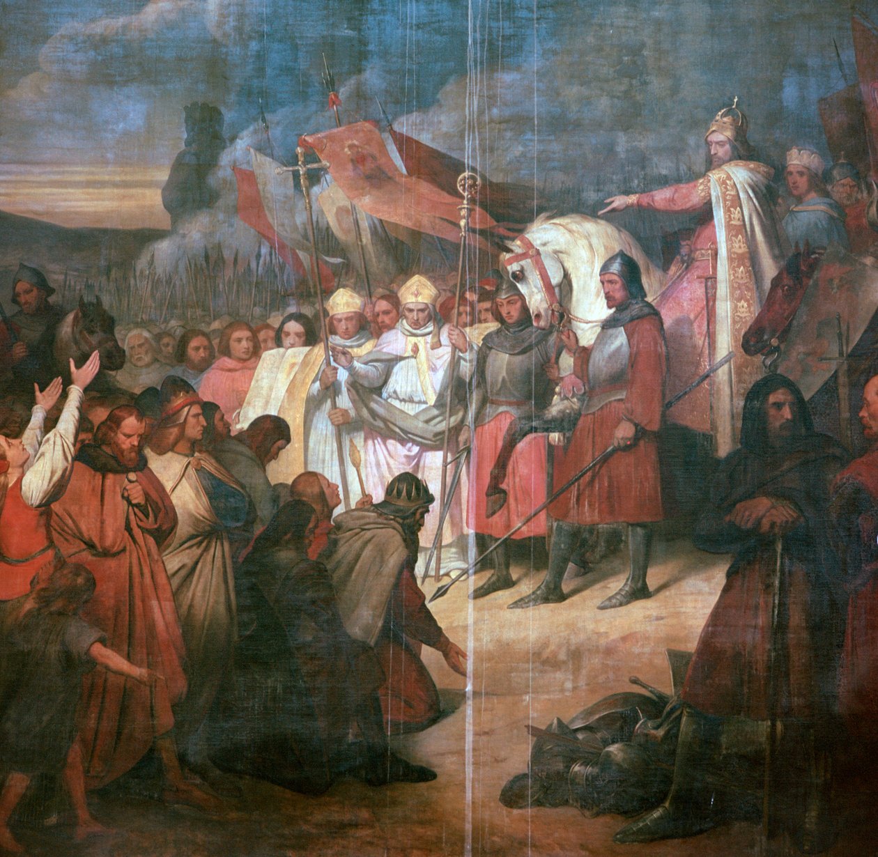 Pintura de Carlos Magno, século VIII de Ary Scheffer