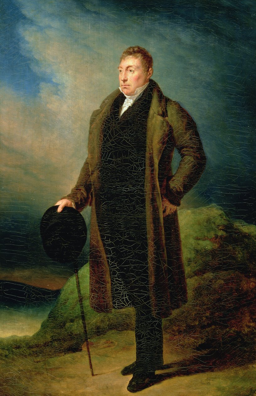 Retrato de Maria José Paulo Yves Gilbert Roch du Motier (1757-1834) Marquês de Lafayette, c.1822 de Ary Scheffer