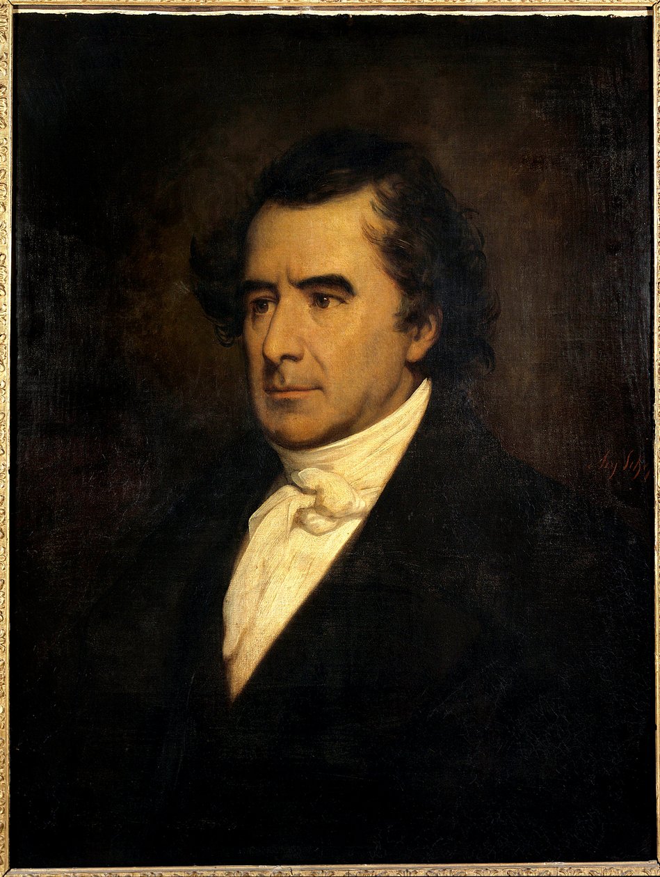 Retrato do físico François Arago (1786 - 1853) (astrônomo e político) Ministro da Marinha e da Guerra em 1848 (h s/t 0,84 X 0,65) pintura de Ary Scheffer (1795-1858) de 1842. de Ary Scheffer