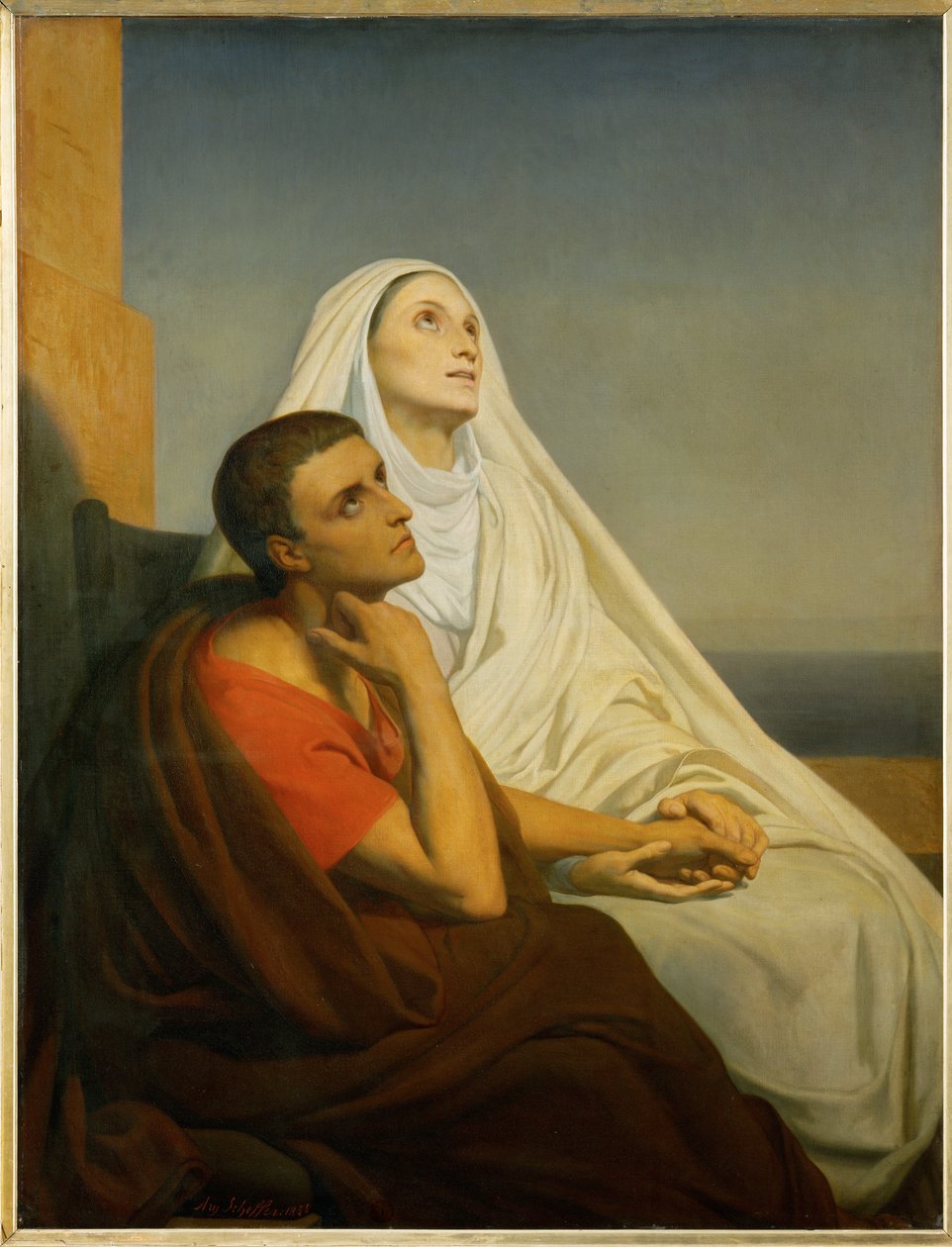 Santo Agostinho e a sua mãe, Santa Mónica ... de Ary Scheffer