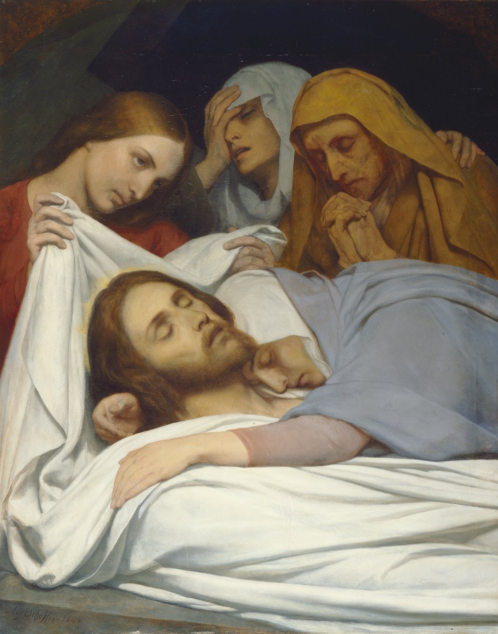 As santas mulheres no Sepulcro de Ary Scheffer
