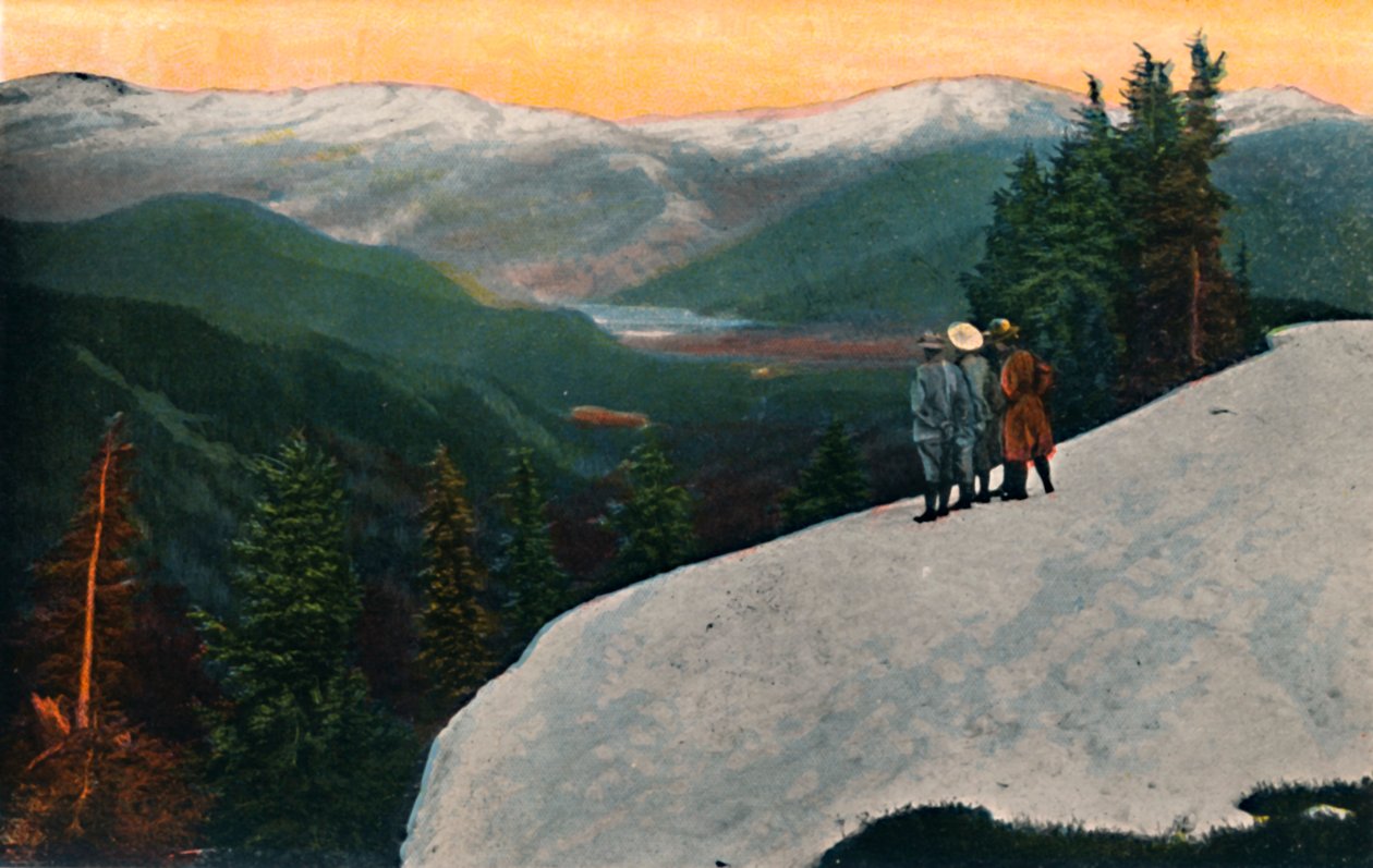 Olhando para baixo do Monte Rainier, c1916 de Asahel Curtis