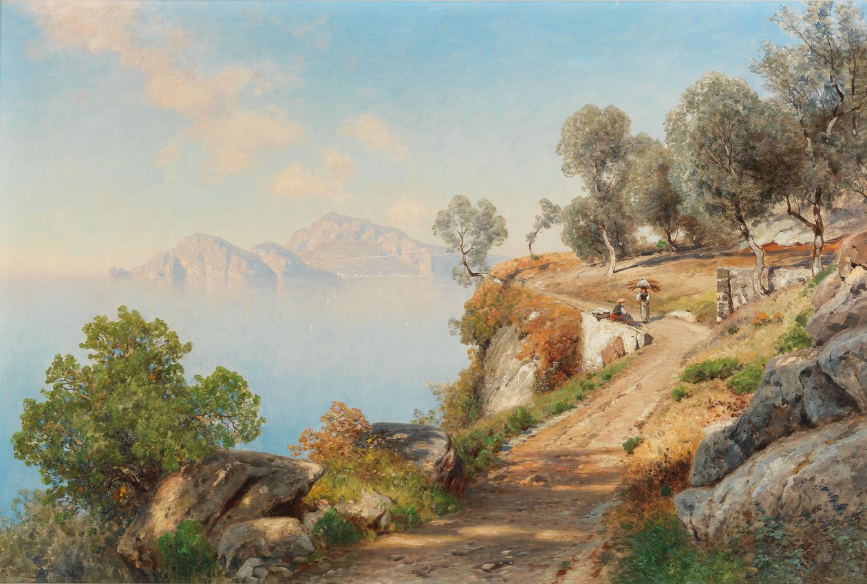 Alemão: Vista de Capri de Ascan Lutteroth