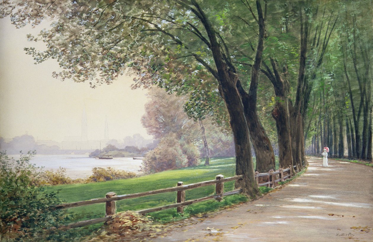 O Fontenay em Hamburgo de Ascan Lutteroth