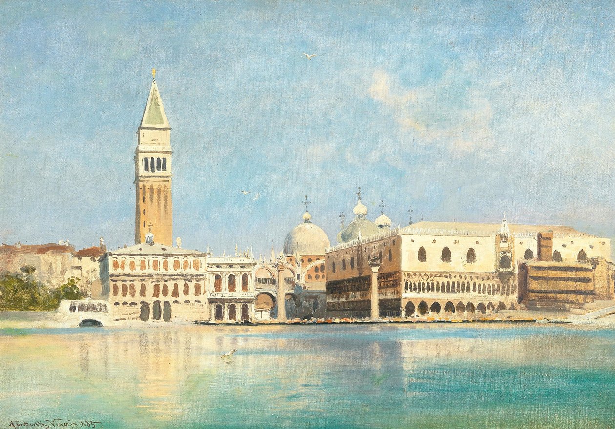 Veneza, vista da Praça de São Marcos de Ascan Lutteroth