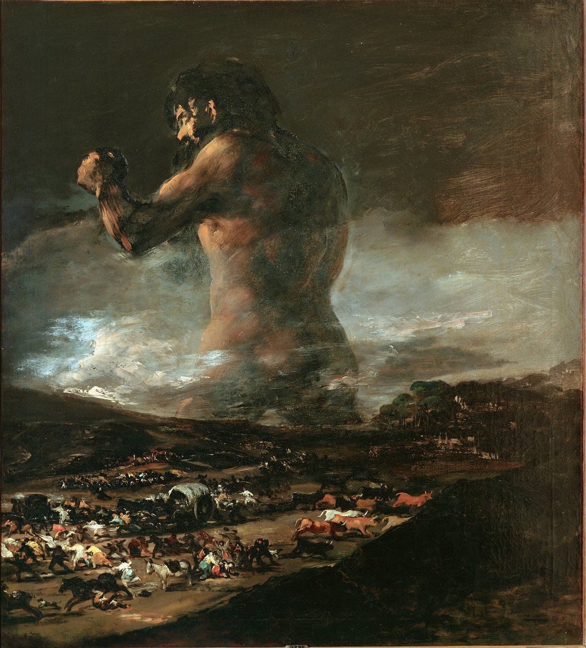 O Colosso (também chamado Coloso ou o Gigante) (óleo sobre tela de Asensio Julia
