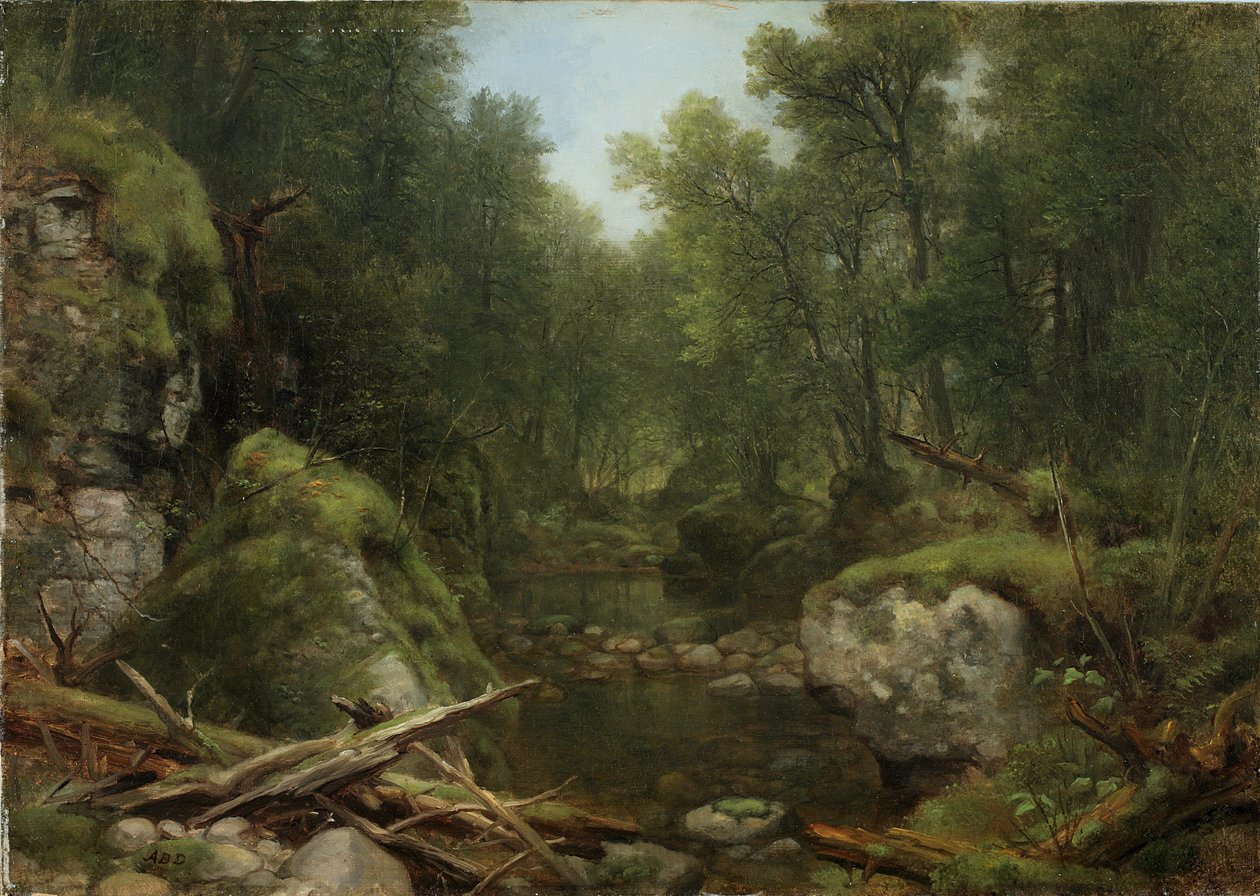 Capela Pond Brook, Keene Flats, Montanhas Adirondack, NY, 1870 de Asher Brown Durand
