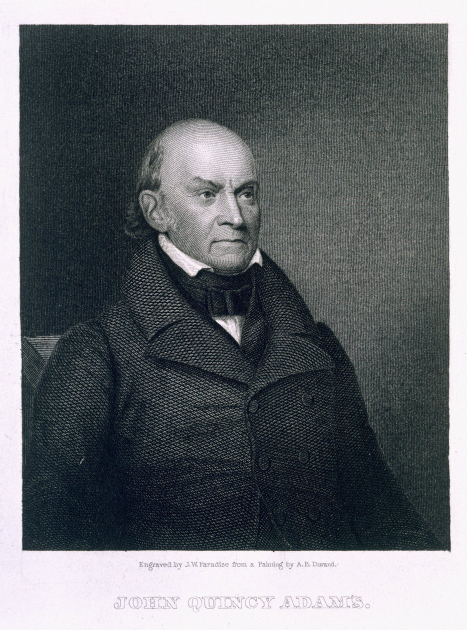 John Quincy Adams, gravado por John Wesley Paradise (1809-62) de Asher Brown Durand