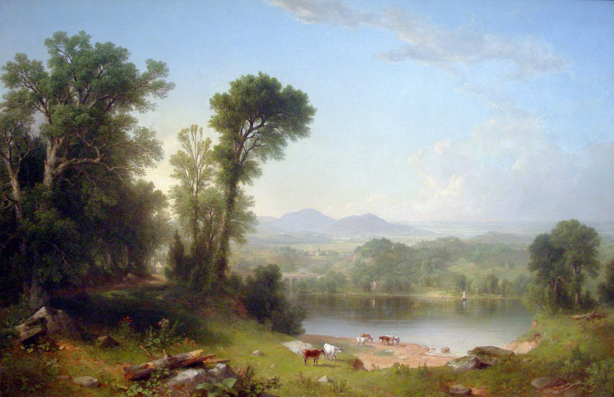 Paisagem pastoral de Asher Brown Durand