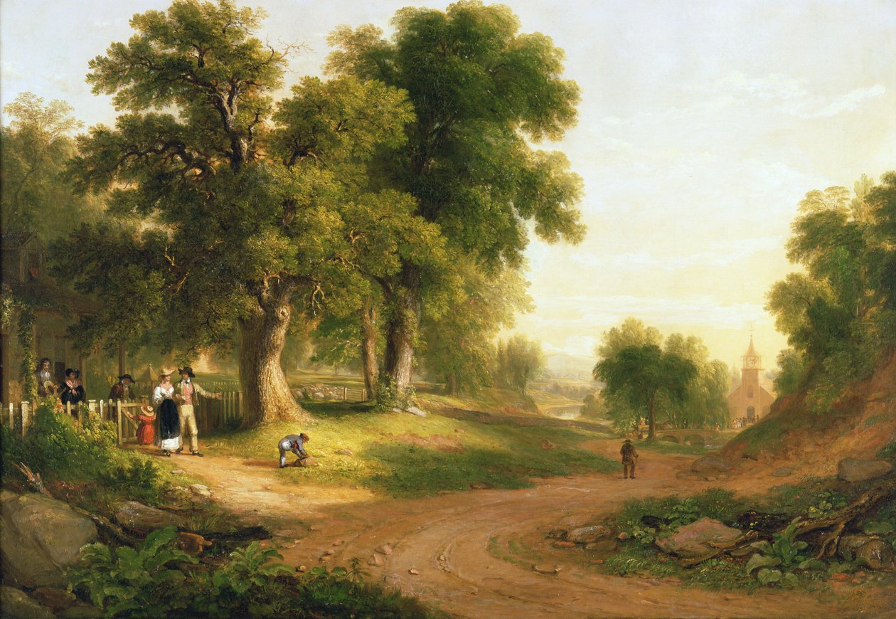 Domingo de manhã, 1839 de Asher Brown Durand