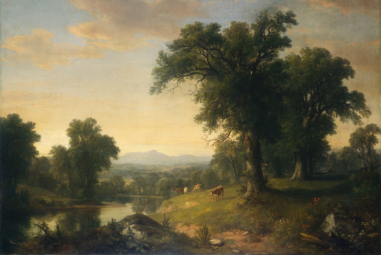Uma cena pastoral, 1858. de Asher Brown Durand