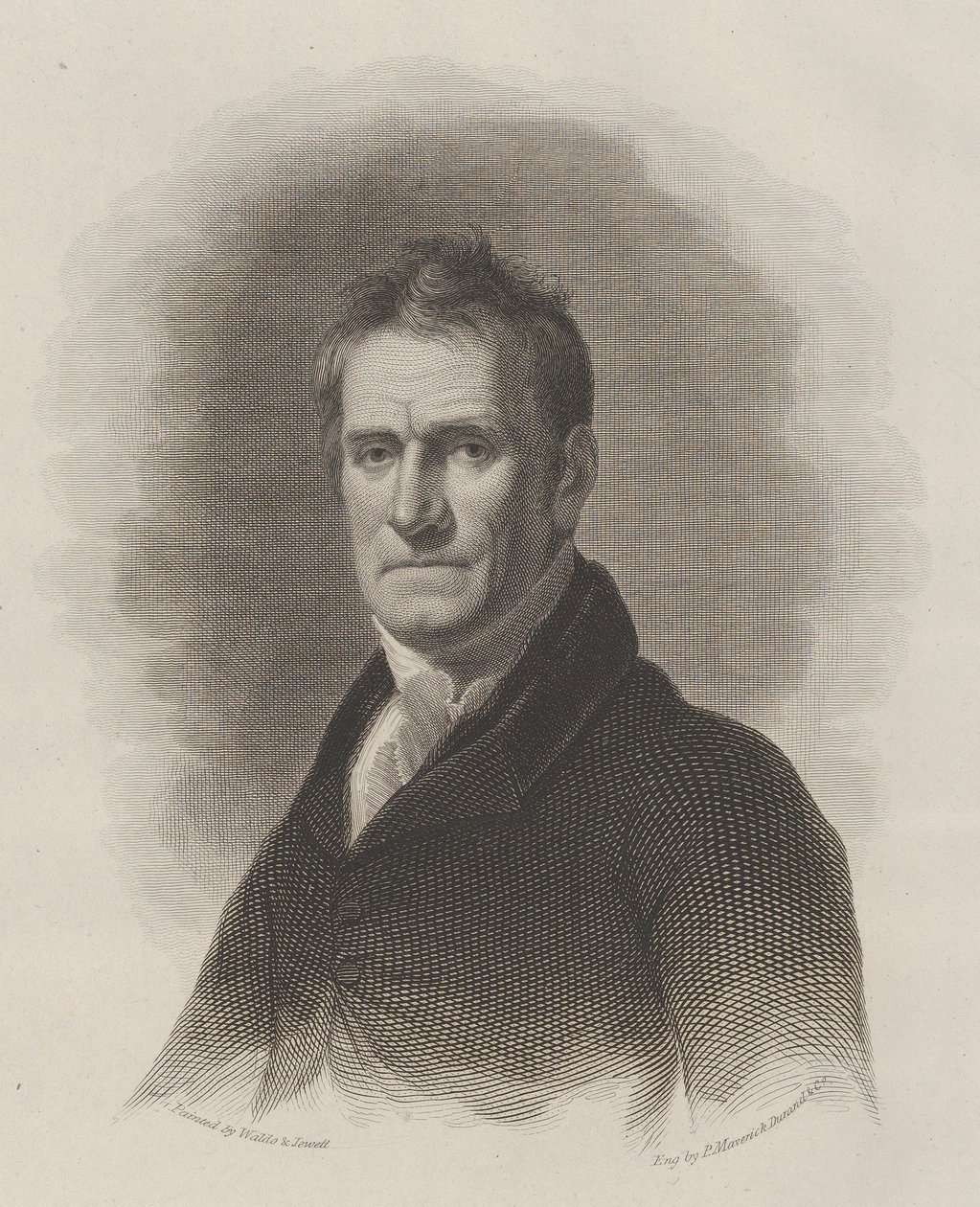 Cadwallader David Colden, prefeito da cidade de Nova York, ca. 1825 de Asher Brown Durand