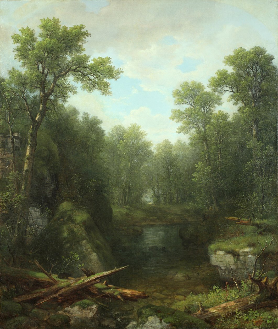 Capela Pond Brook, Keene Flats, Montanhas Adirondack, Nova Iorque, 1871 de Asher Brown Durand