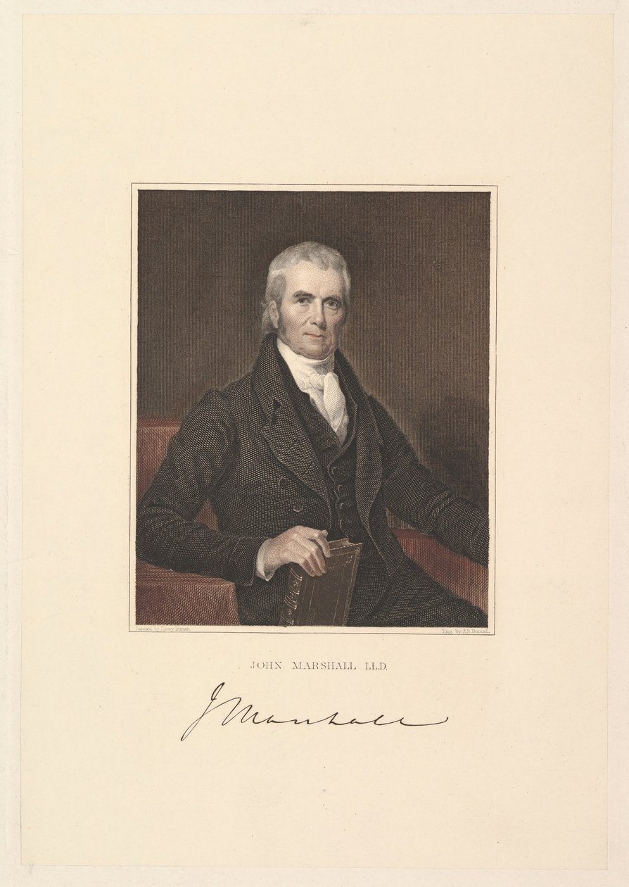 Chefe de Justiça John Marshall, 1833. de Asher Brown Durand