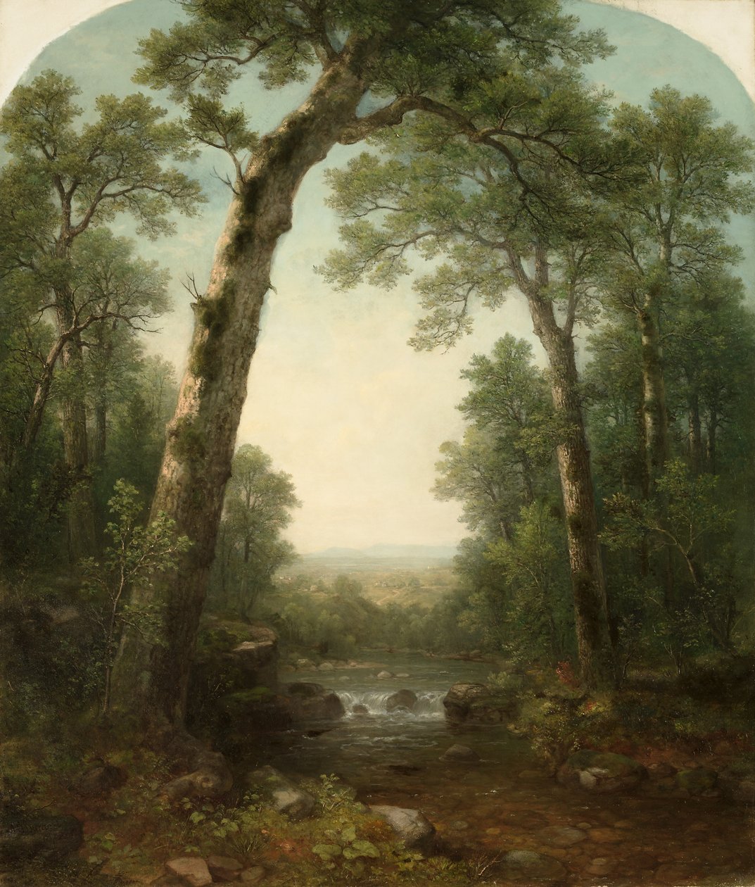 Córrego da Floresta com Vista de Asher Brown Durand