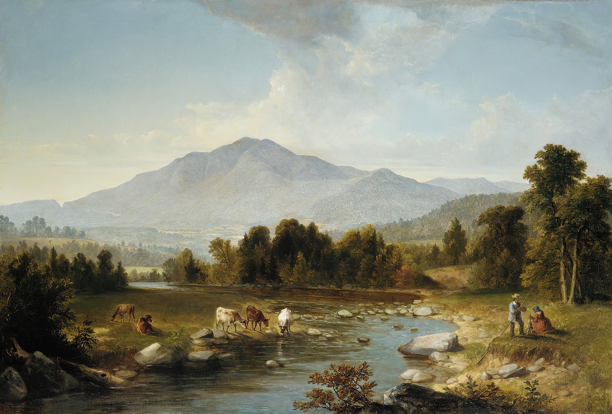 Ponto alto: Montanhas Shandaken, 1853. de Asher Brown Durand