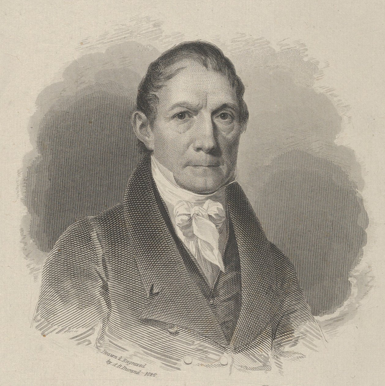 Honorável Willam Paulding, prefeito da cidade de Nova York, 1826. de Asher Brown Durand
