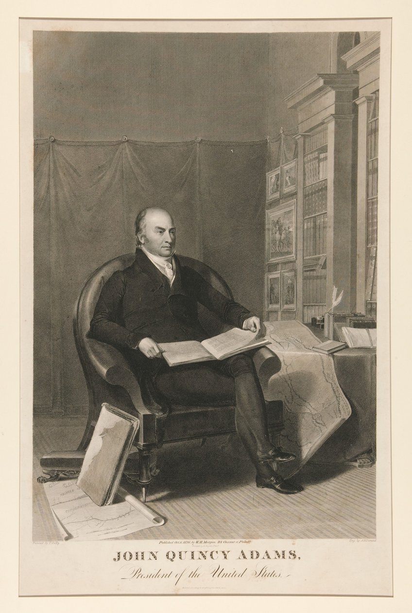 John Quincy Adams, presidente dos Estados Unidos de Asher Brown Durand