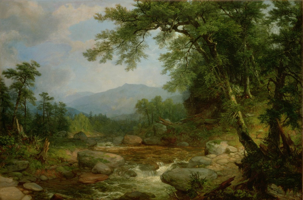 Montanha do monumento, Berkshires, 1855-60 de Asher Brown Durand