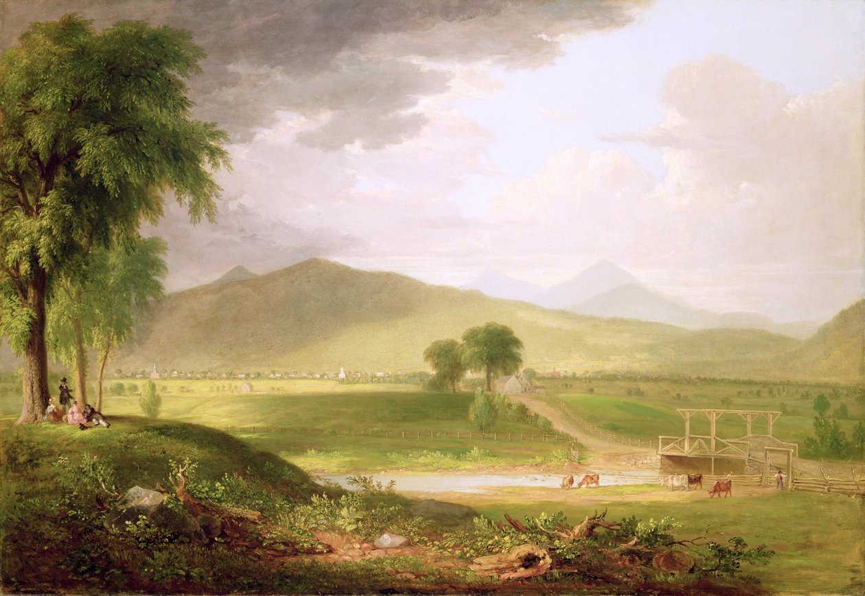 Vista de Rutland, Vermont, 1840 de Asher Brown Durand