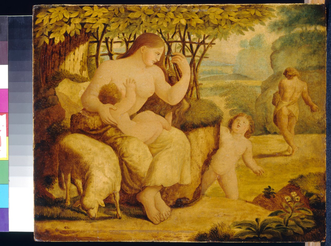 "Adão e Eva". Os primeiros pais" por Carstens, Asmus Jacob de Asmus Jacob Carstens