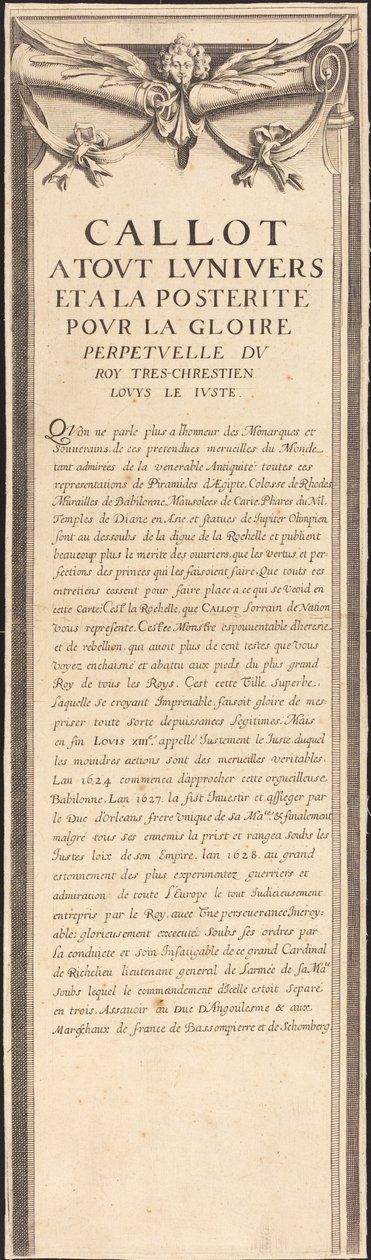 O Cerco de La Rochelle [placa 4 de 16; conjunto compreende 1952.8.97-112] de Assistant of Jacques Callot