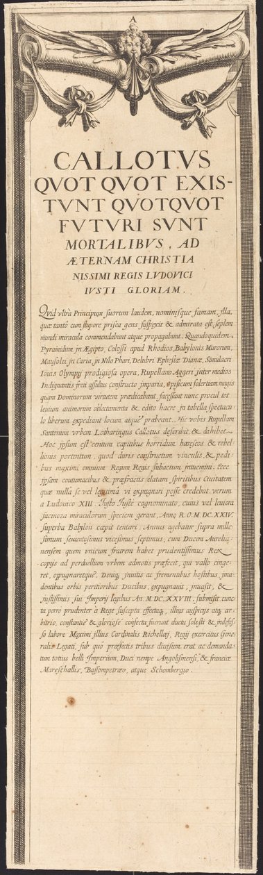 O Cerco de La Rochelle [placa 8 de 16; conjunto compreende 1952.8.97-112] de Assistant of Jacques Callot
