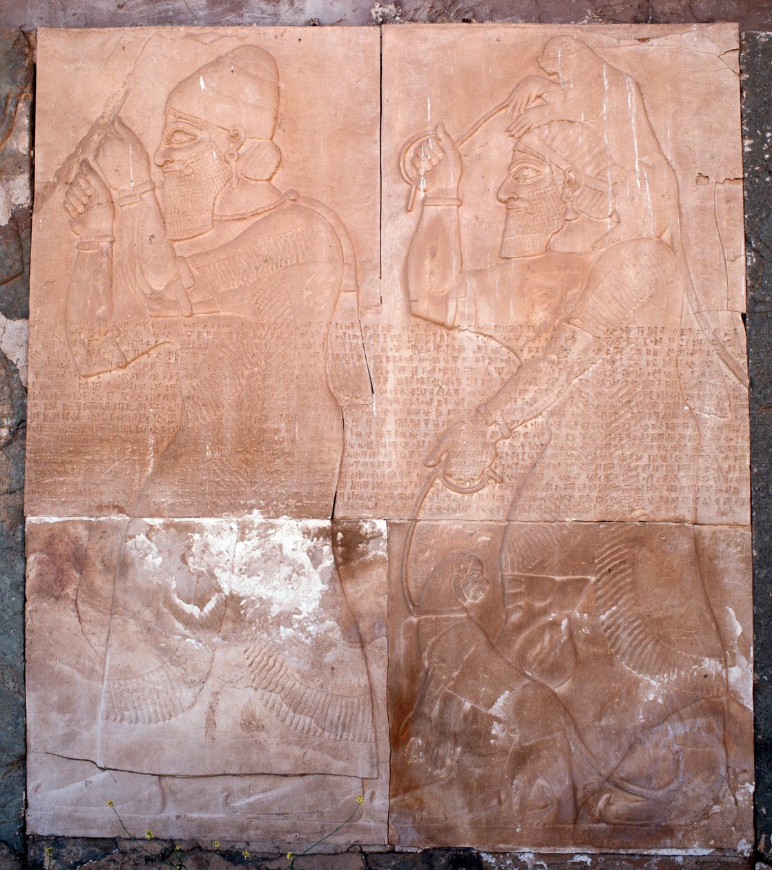 Vista de um relevo, século IX-7 a.C. de Assyrian