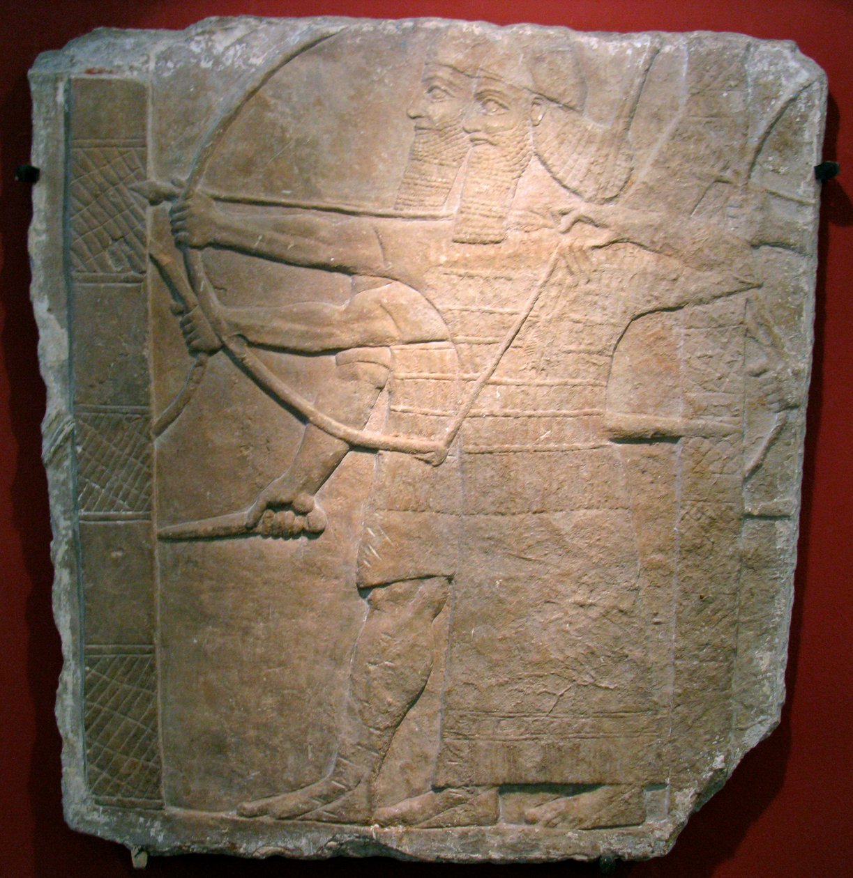 Guerreiros assírios, século VIII aC. de Assyrian Art.