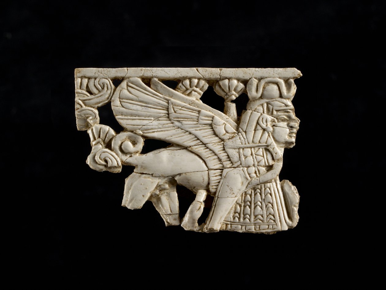 Fragmento da Esfinge do Forte Shalmaneser, Nimrud, Assírio, século VIII aC de Assyrian School