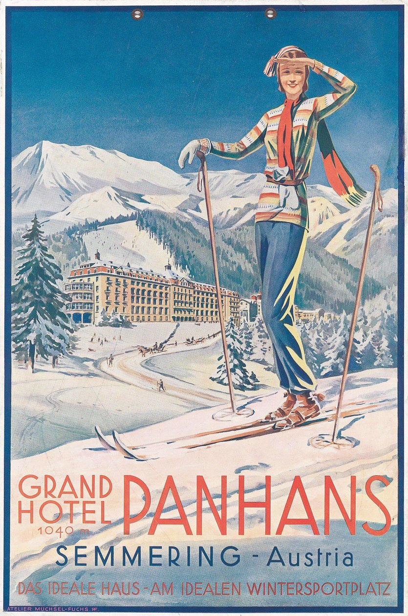 Grand Hotel Panhans Semmering, década de 1930. de Atelier Muchsel Fuchs
