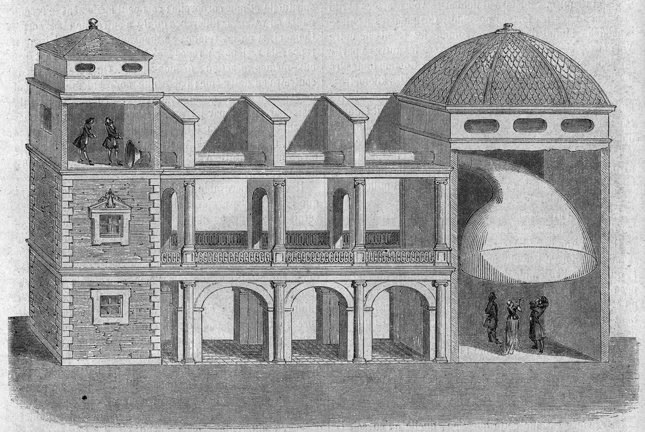 Corneta acústica inventada por Athanase Kircher (ou Athanasius Kircheri) (1601-1680). de Athanasius Kircher