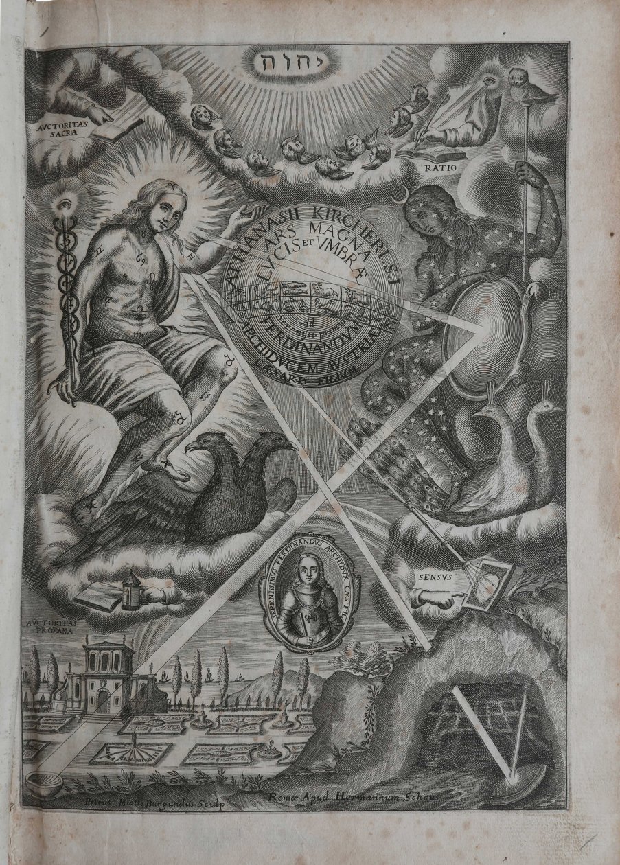 A grande arte de luz e sombra, 1646. de Athanasius Kircher