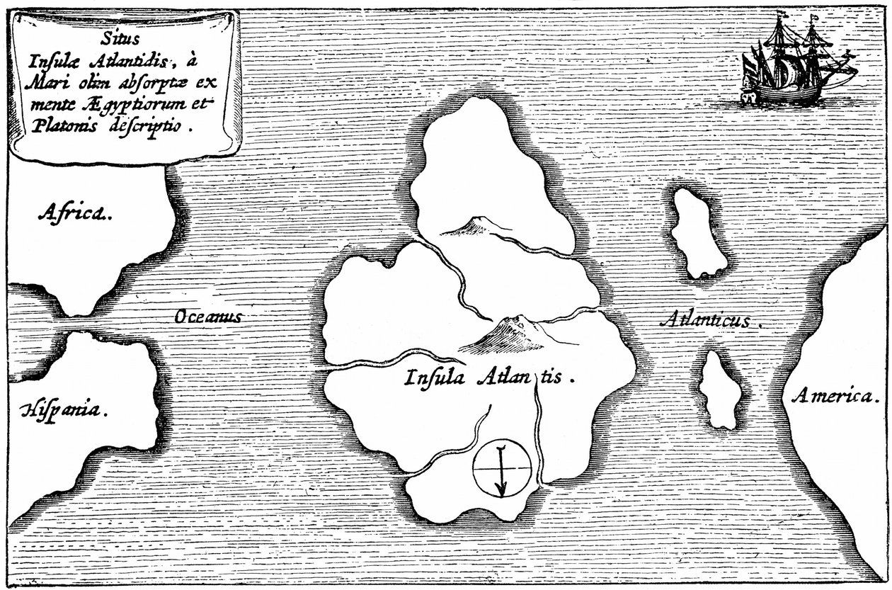 Mapa da Atlântida, de 