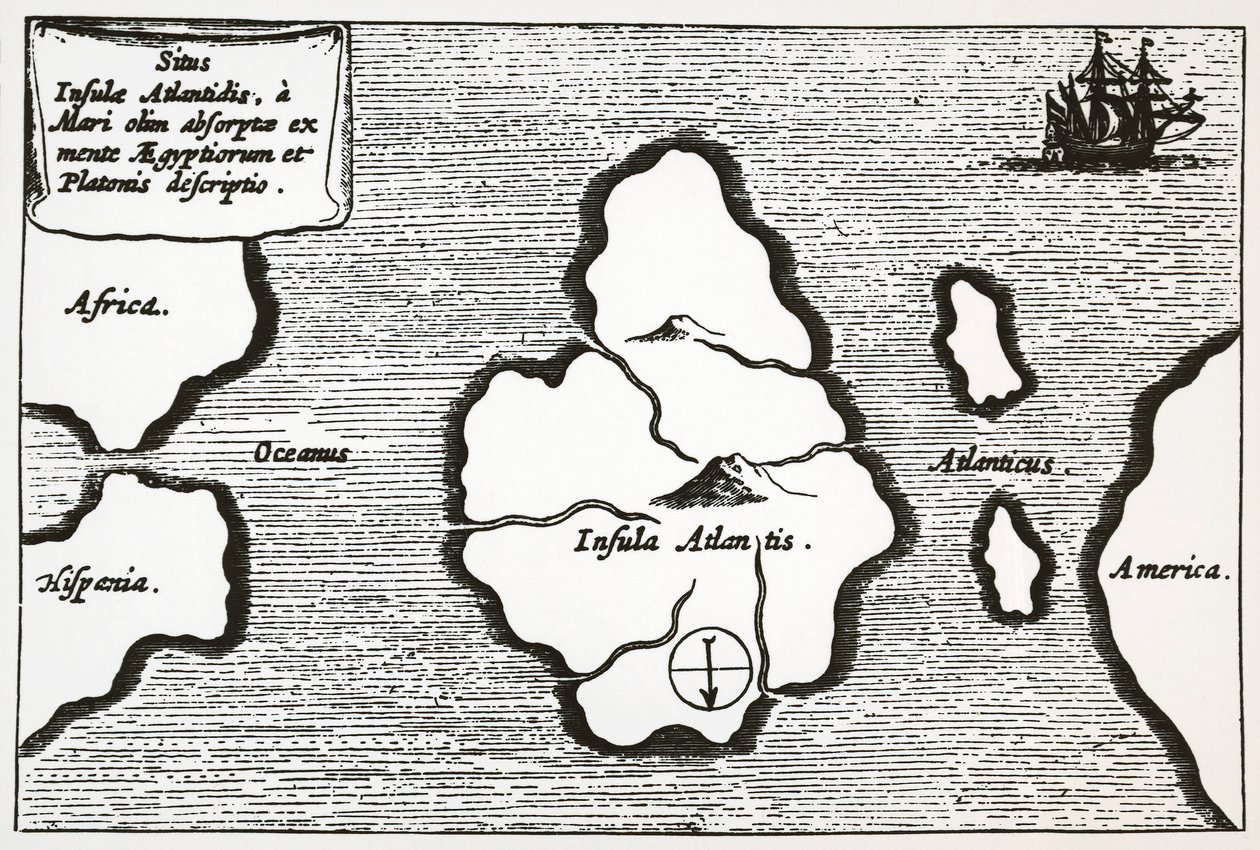 Mapa da Atlântida, de 