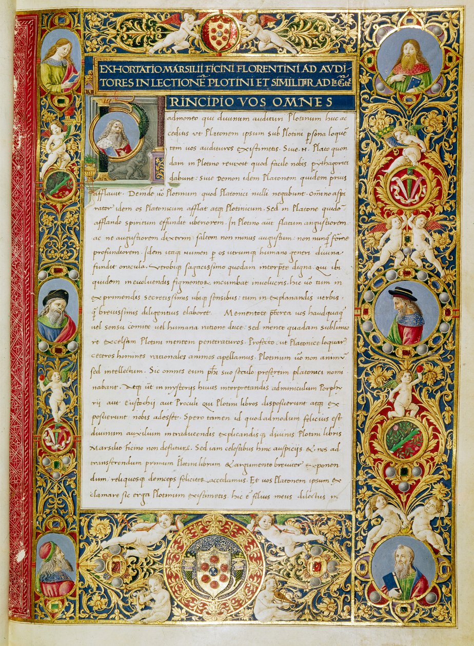Ms. Plut. 82,10; c. 21a, de &39;Enneades&39; de Attavante di Gabriello di Vanti di Bartolo