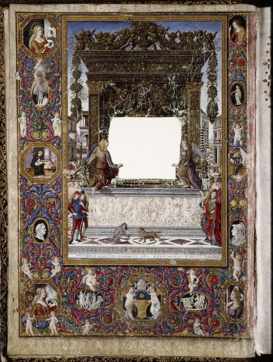 Missal de Thomas James: frontispício de Attavante degli Attavanti