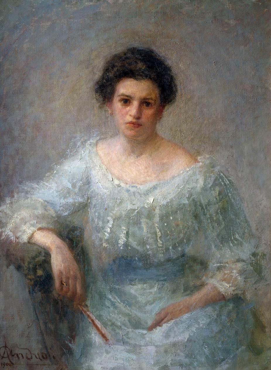 Retrato da Condessa Paolina Faglia, depois de 1902 (óleo sobre tela) de Attilio Andreoli