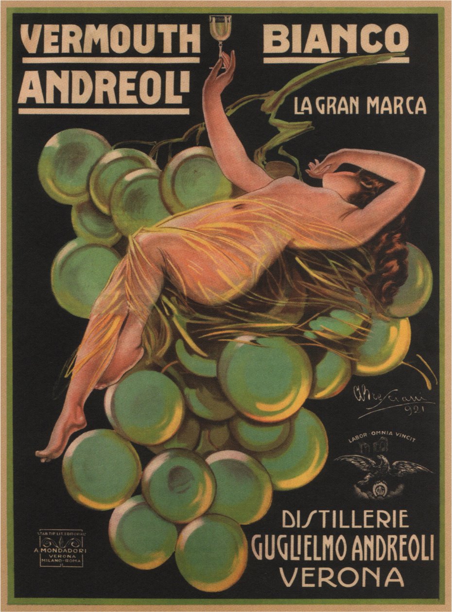 Andreoli White Vermouth, 1921 de Attilio Bresciani