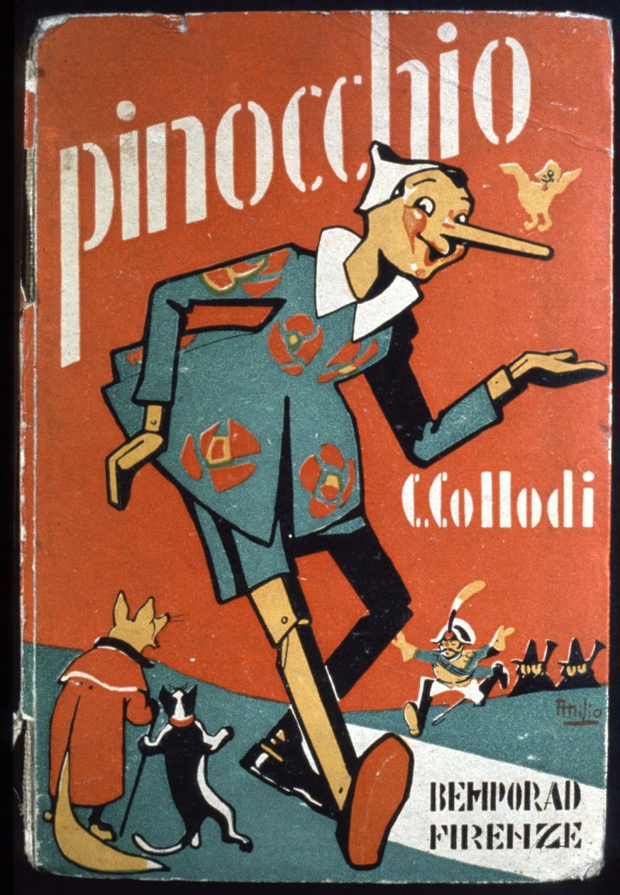 Pinóquio, c.1930 (ilustração) de Attilio Mussino