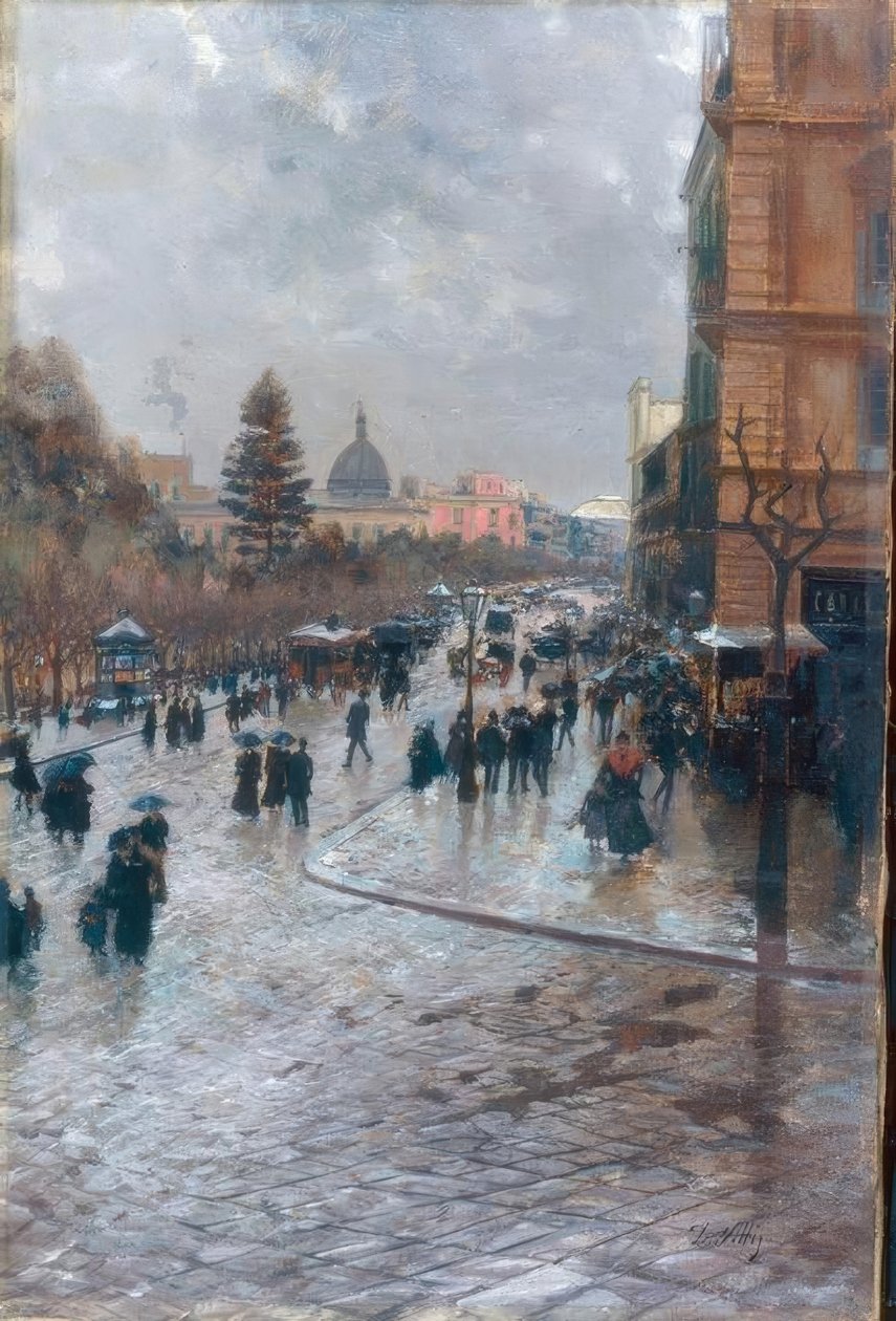 Rua em Paris de Attilio Pratella