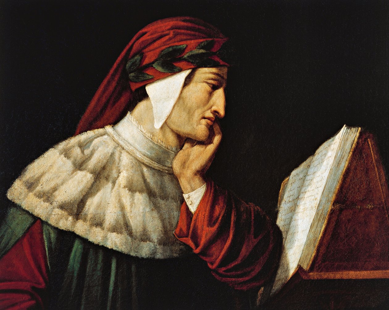Retrato de Dante Alighieri (Florença de Attilio Roncaldier