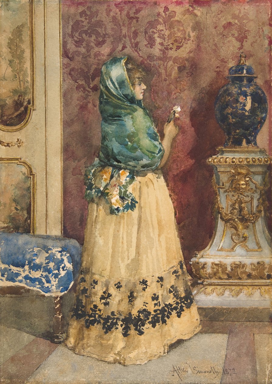 A miniatura, c. 1863-1925. de Attilio Simonetti