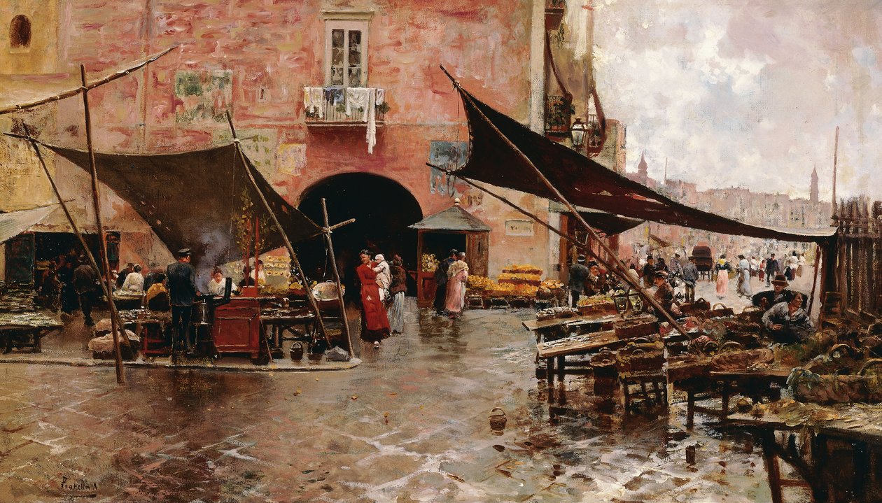 A Praça do Mercado Messina de Attillo Pratella