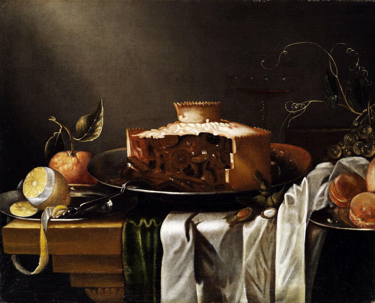 Ainda vida com patê de Abraham van Calraet