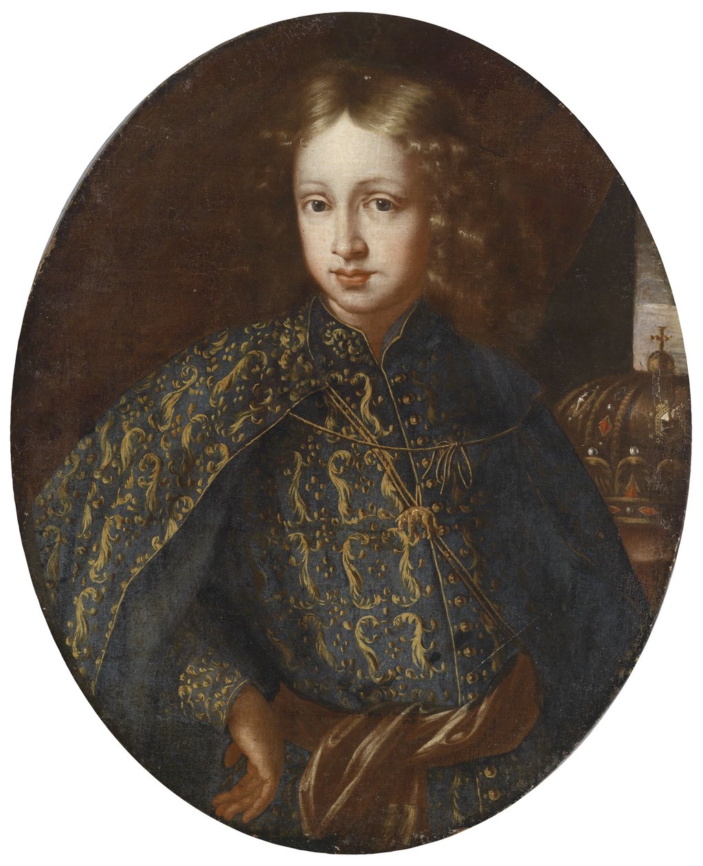 Retrato do posterior imperador José I (1678-1711) como rei da Hungria de Benjamin von Block