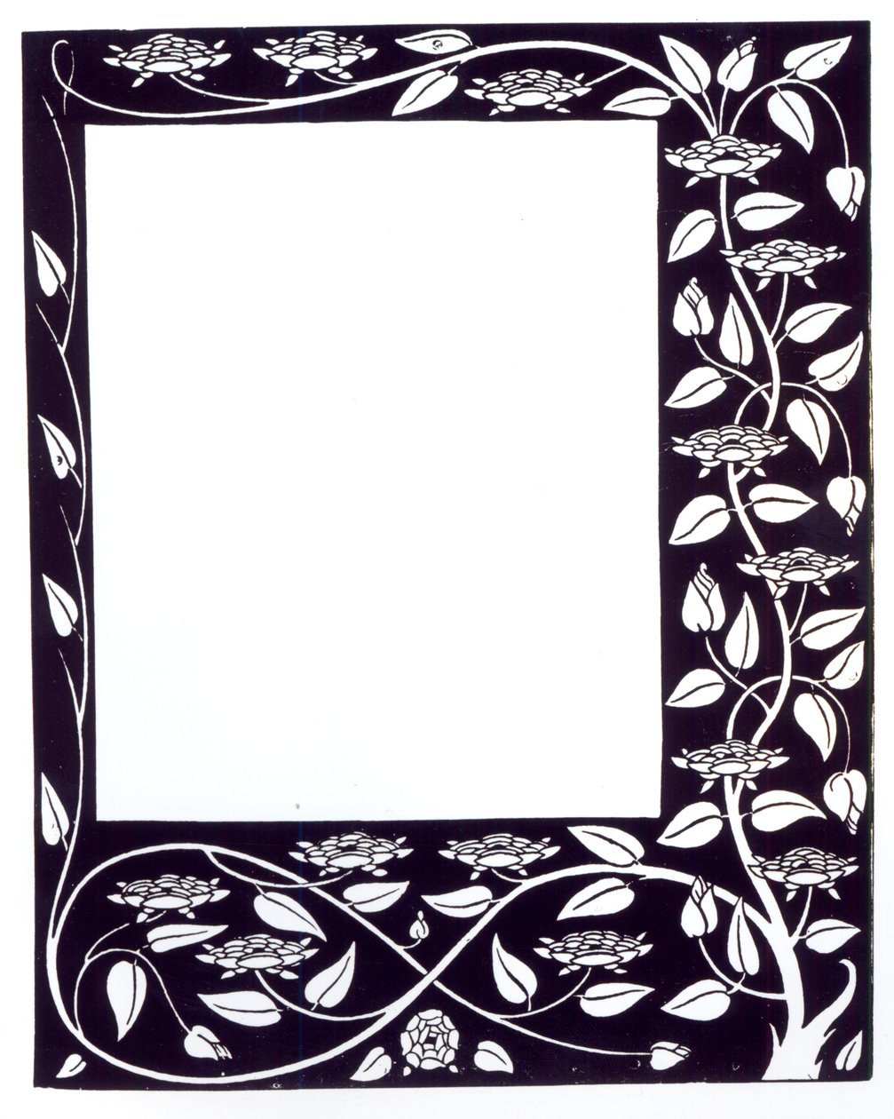 Border design, de "The Dead of Arthur", c.1833-34 de Aubrey Beardsley
